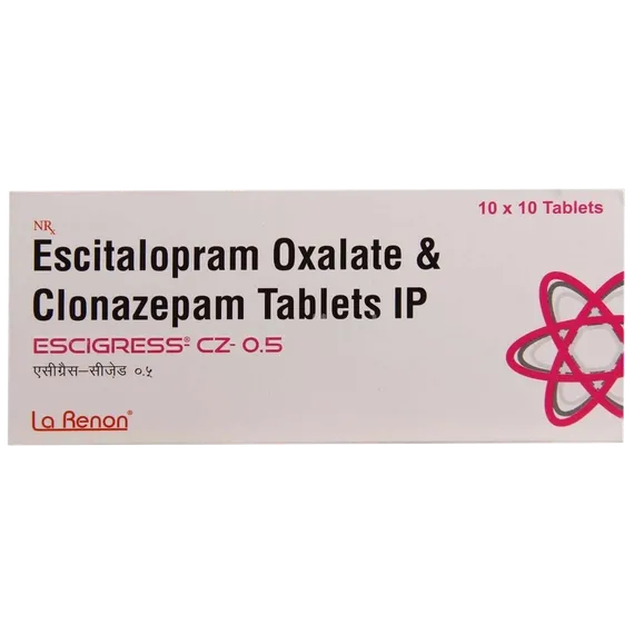 escigress cz 0.5mg tablet 10's